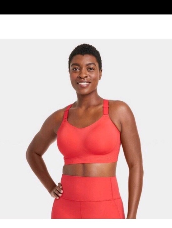 all in motion Other - NEW All in Motion High Support Sculpt Sports Bra Plus 3X-4X Coral Red 42DDD-46DD